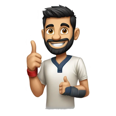 rVirat kohli with cool batting stylef:https://png.pngtree.com/png-vector/20230918/ourmid/pngtree-man-in-shirt-smiles-and-gives-thumbs-up-to-show-approval-png-image_10094381.png  sticker