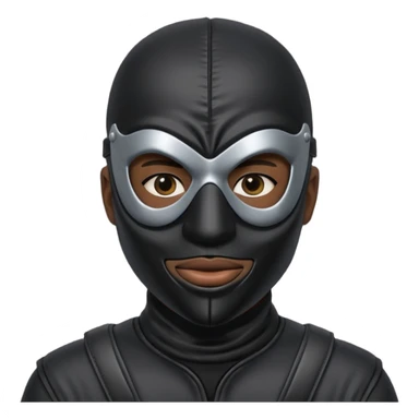 bdsm slave black leather fullhead mask  sticker