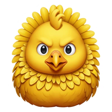 Sad chicken sticker