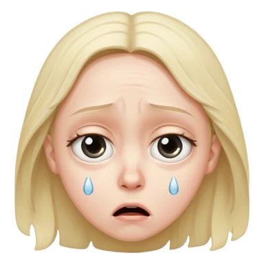 a frightened person sticker