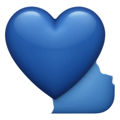 Navy blue heart sticker