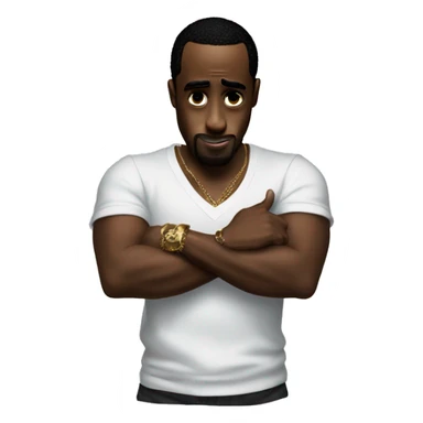 p diddy rubbing his hands together sticker