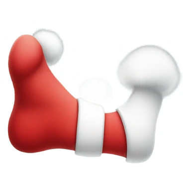 Foot with Santa hat on it’s toes  sticker