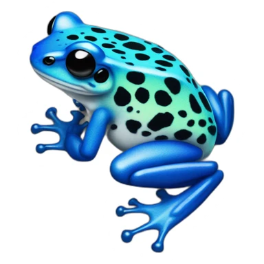 blue poison dart frog sticker