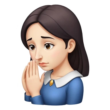 woman bowing on a giant nose sticker