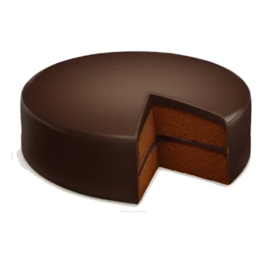 sachertorte with cream sticker