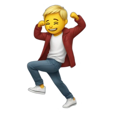boy dancing the dabing sticker