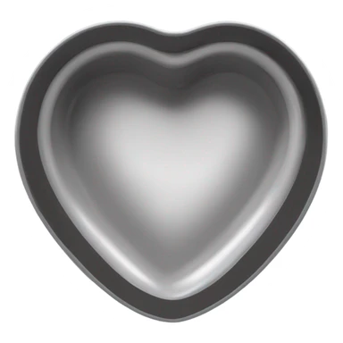 Heart shaped ash tray sticker