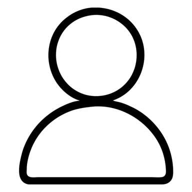 minimalist person silhouette, universal icon for professions, neutral pose sticker