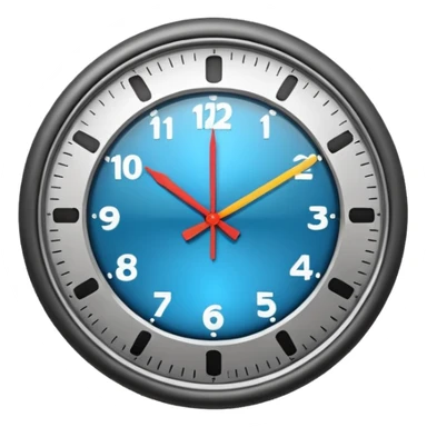 clock with frequency sticker