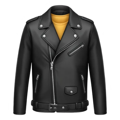Black leather jacket sticker