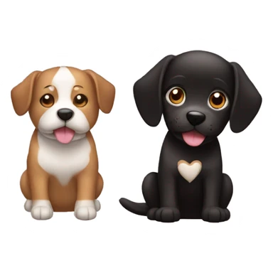 Perro de negro y cafe con cara tierna sticker