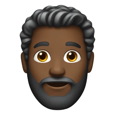 bearded black guy sticker