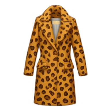 leo print coat sticker