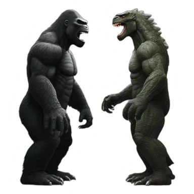 King kong vs Godzilla  sticker