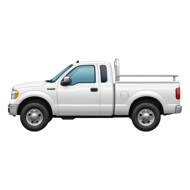 ONE WHITE PICKUPTRUCK SIDE VIEW ELLISDON ON SIDE OF TRUCK sticker