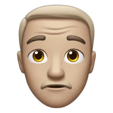 not amused squinty eyes sticker