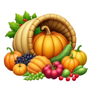 thanksgiving cornucopia sticker