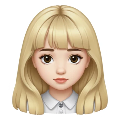 sabrina carpenter blonde with bangs sticker