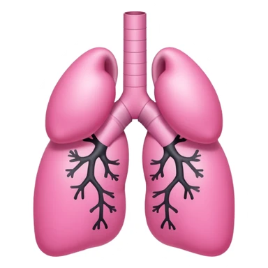 oversimplified cute plain lungs sticker
