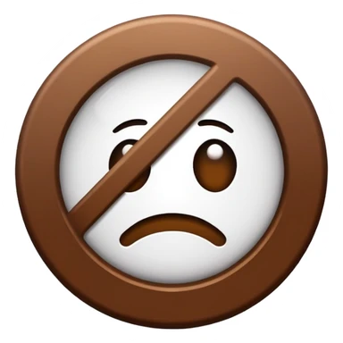 The sign with the inscription : Not in place is brown and white sticker