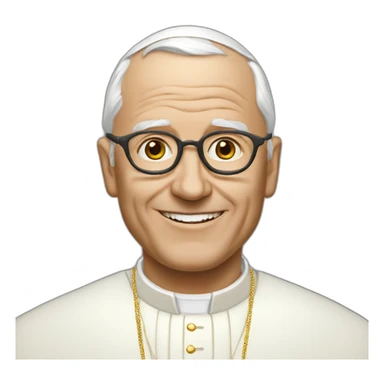 John Paul 2 pope sticker