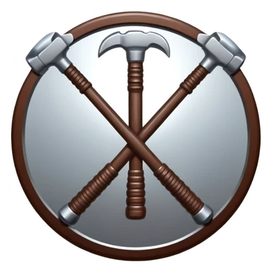 Staff logo marteau équipe sticker