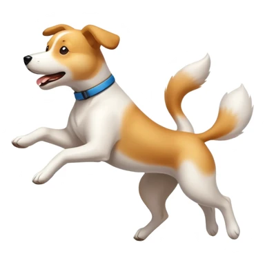 Dogs jumping  sticker