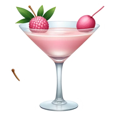 baby pink lychee martini drink sticker