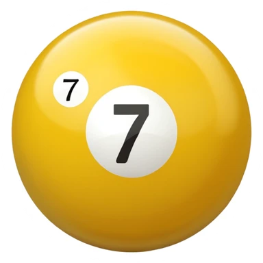 billiard ball 7 number sticker
