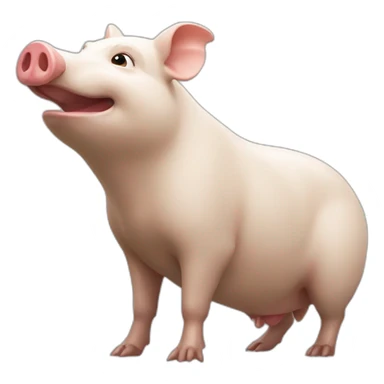 Cochon sur loutre sticker
