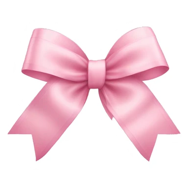 light pink ribbon bow sticker