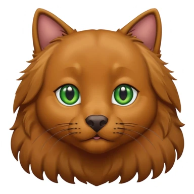 black cat with brown eyes  and big brown retriever with green eyes  sticker