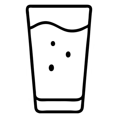 Tall glass of yellow juice, lemonade or pineapple juice with condensation sticker
