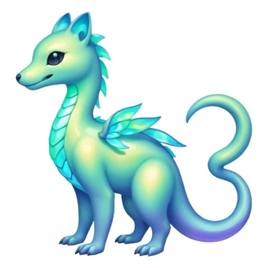 Opalescent Luminescent Fakémon-creature-fusion (full body) sticker