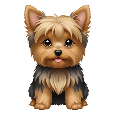 Yorkie puppy sticker