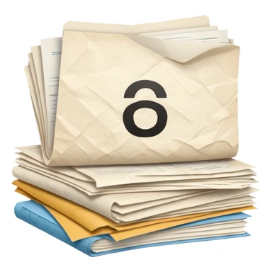 mac os mixed papers skeuomorphic sticker