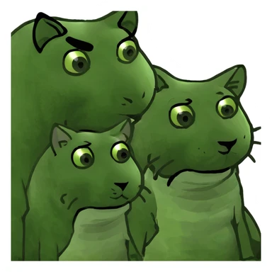 cat and lion sticker