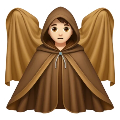 brown cloak sticker