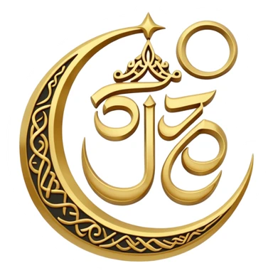 Allah Witten in Arabic sticker