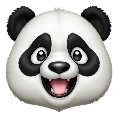 Cinematic Comical Panda Portrait Emoji, Head tilted dramatically with an exaggeratedly amused expression, featuring a striking black and white Fur with a quirky, playful expression and wide, expressive eyes filled with humorous disbelief, Simplified yet hilariously expressive features, highly detailed, glowing with a slightly sassy glow, high shine, dramatic yet playful, stylized with an air of cheeky charm, bright and endearing, soft glowing outline, capturing the essence of a spirited and over-the-top panda, so meme-worthy it feels like it could roll its eyes into internet fame instantly! sticker