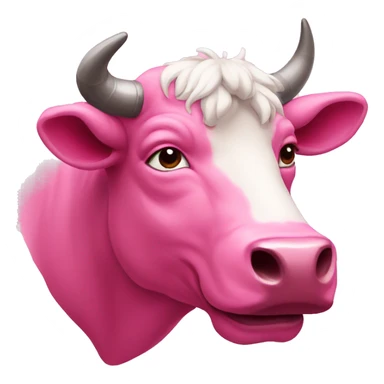 Pink bull sticker