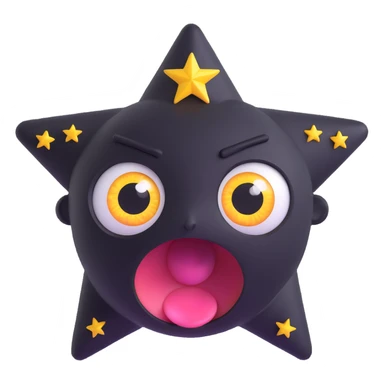 amazed face with star eyes sticker