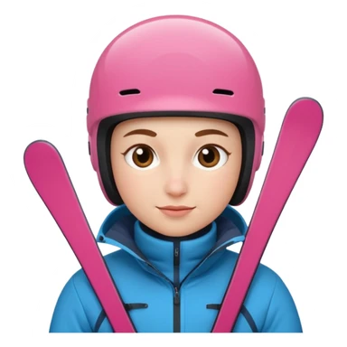 skiing sticker