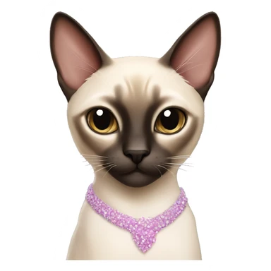 Siamese cat balerina sticker