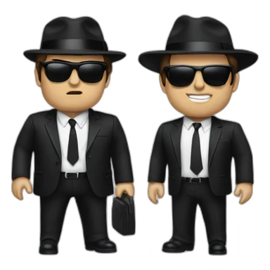 jake and elwood blues brothers sticker