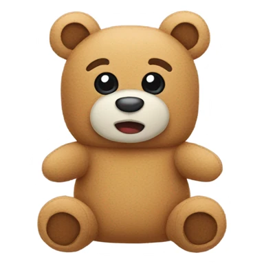 Teddy hot water bottle sticker