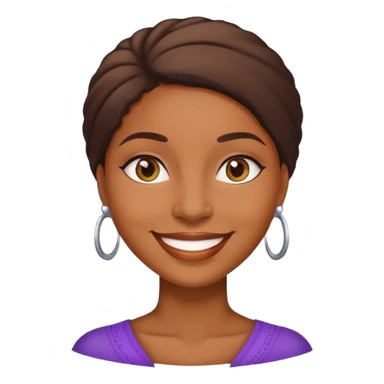 Half African female sticker