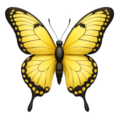 butterfly life cycle yellow colour sticker