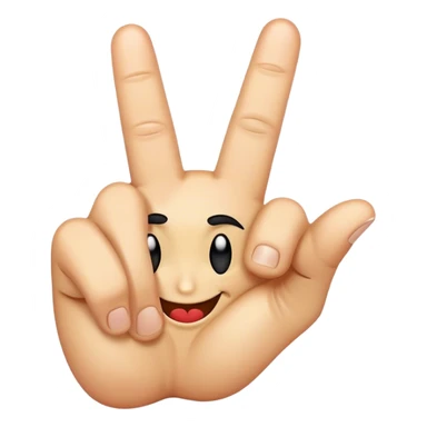 Middle finger with smirk sticker